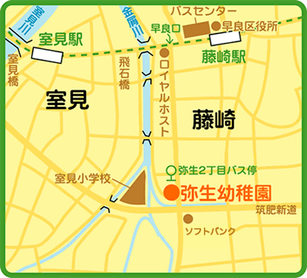 弥生幼稚園の地図